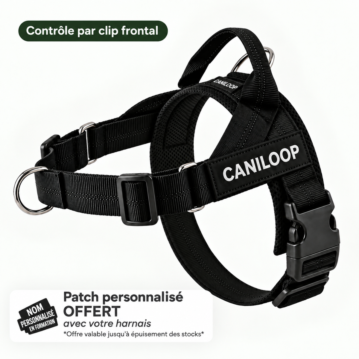 Harnais de contrôle anti-traction pour chien - Caniloop
